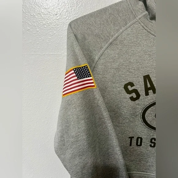 Nike Green Bay Packers Salute to Service Hooded Sweatshirt - Large - Picture 7 of 13